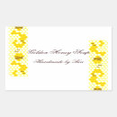 Search for jar rectangle stickers Bees