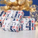 Search for 4th of july wrapping paper Red