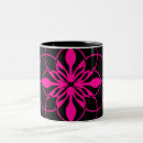 Search for hot pink and black mugs Geometric