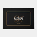 Search for black and gold doormats Script