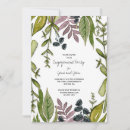 Search for foliage engagement party invitations Green