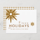 Search for business holiday cards Gold