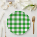 Search for green gingham plates Plaid