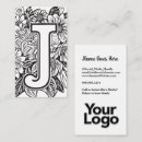 Recherche de modèle floral cartes visite Logo