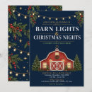 Search for farm christmas invitations Red barn