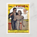 Recherche de boisson vintage cartes postales Cocktails