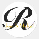 Search for gold r monogram stickers Initial