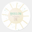 Search for turning one stickers Yellow
