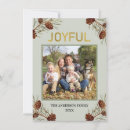 Search for joyful christmas cards Gold foil
