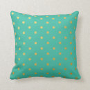 Search for gold and teal pillows Foil