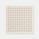 Search for brown plaid napkins Thanksgiving