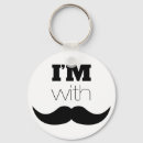 Search for moustaches keychains Black