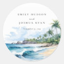 Recherche de faire part de tropical mariage autocollants Océan