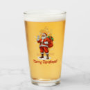 Recherche de santa claus beer glasses Xmas