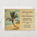 Search for bali wedding invitations Palm tree