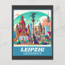 Recherche de leipzig cartes postales Rétro
