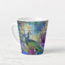 Search for blue peacock bird mugs Purple