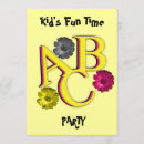 Search for alphabet birthday invitations Girls