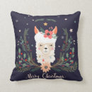 Search for llama christmas pillows Girly
