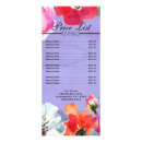 Search for spa menu rack cards Elegant