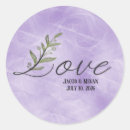 Search for purple green wedding stickers Leaf