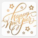 Search for new years greeting stickers Typography