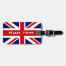 Recherche de drapeau du royaume uni bagages étiquettes Monogramme