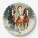Search for horse paper plates Santa