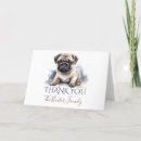Search for pug thank you cards Watercolor