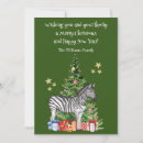 Search for zebra christmas cards Animal