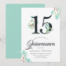 Search for mint green quinceanera invitations Quinceañera