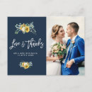 Search for sunflower wedding thank you cards Bride and groom