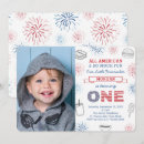 Search for firecracker invitations Red white blue