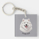 Search for samoyed keychains White