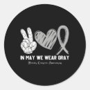 Search for brain cancer awareness stickers In may