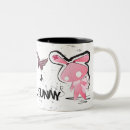 Recherche de lapin drôle tasses Rose