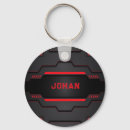 Search for abstract designs round keychains Red