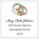 Search for baby shower address stickers Watercolor