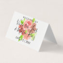 Recherche de roses mariage cartes visite Aquarelle