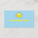 Search for happy face business cards Sun