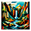 Recherche de montagne de cascade posters Paysage