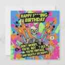 Search for funny adult birthday cards Typography