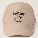 Search for the middle hats Flipping the bird