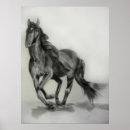 Recherche de cheval foncé posters Noir