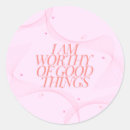 Search for good things stickers Pink