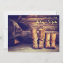 Search for cowboy boot save the dates Barn
