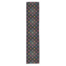 Search for multicolored table runners Black
