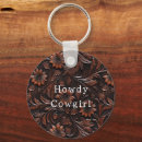 Search for faux leather keychains Brown