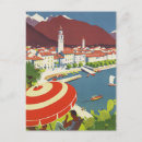 Search for switzerland vintage postcards Illustration