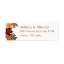Search for red and purple return address labels Autumn